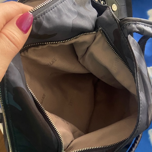 MZ Wallace soho Navy Camouflage Tote - Picture 9 of 11